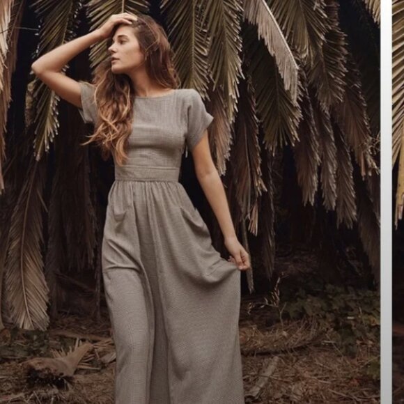 Christy Dawn RARE Midi Jane Dress in Midnight Houndstooth - Picture 2 of 7